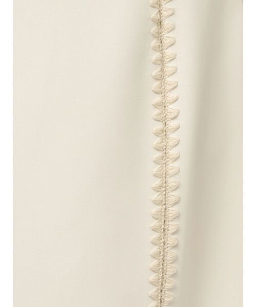 MURUA（ムルーア）の「クロシェドッキングフェイクレザースカート（スカート・レディース・ブラック/アイボリー・1/2）」の9枚目の写真