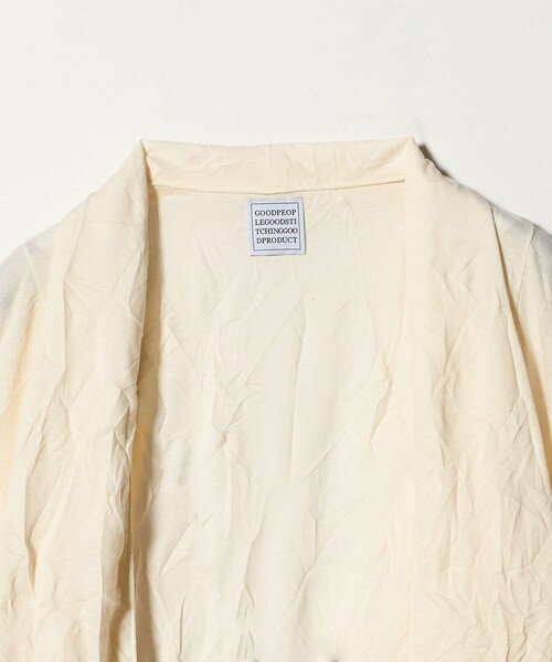 GOOD PEOPLE GOOD STITCHING GOOD PRODUCT(グッドピープルグッドスティッチンググッドプロダクト)の「【別注】<GOOD PEOPLE GOOD STITCHING GOOD PRODUCT>ショールカラー ジャケット(テーラードジャケット・メンズ・ブラック/オフホワイト・M/L/XL)」の7枚目の写真