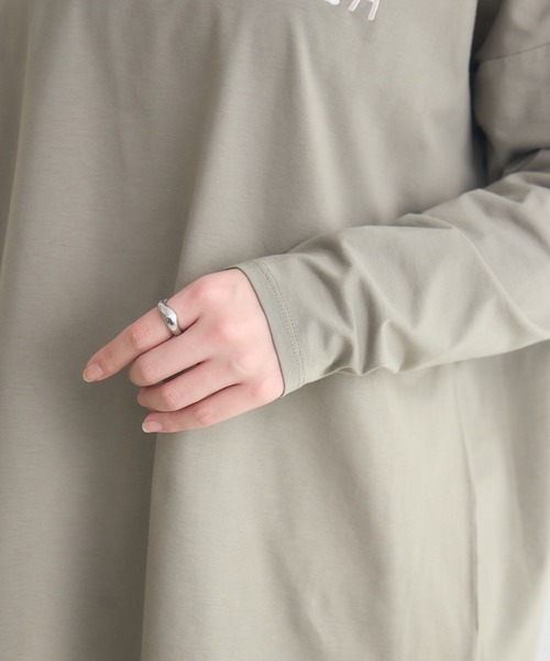 meeny miny(ミーニーマイニー)の「【meeny miny】CAT & BAKES 9456 『love』ロンT(Tシャツ/カットソー・レディース・ホワイト/カーキ/チャコールグレー・M-L/S-M)」の21枚目の写真