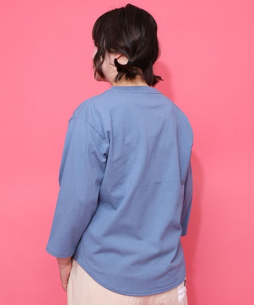 iS ScoLar(イズスカラー)の「ScoLar(スカラー) スカラーバーガータウン柄Tシャツ(Tシャツ/カットソー・レディース・オフホワイト/ブルー/ブラック・MEDIUM)」の8枚目の写真