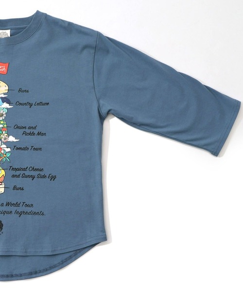 iS ScoLar(イズスカラー)の「ScoLar(スカラー) スカラーバーガータウン柄Tシャツ(Tシャツ/カットソー・レディース・オフホワイト/ブルー/ブラック・MEDIUM)」の12枚目の写真