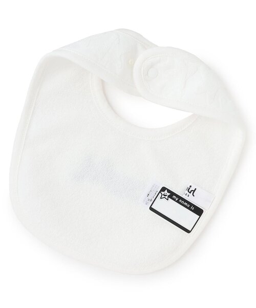 X-girl Stages（エックスガールステージス）の「星柄パイルジャカードスタイ（スタイ/よだれかけ・キッズ・オフホワイト/ラベンダー・F）」の3枚目の写真