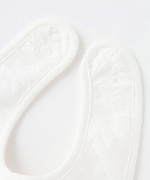 X-girl Stages（エックスガールステージス）の「星柄パイルジャカードスタイ（スタイ/よだれかけ・キッズ・オフホワイト/ラベンダー・F）」の4枚目の写真