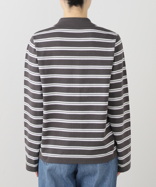 IENA(イエナ)の「襟付きボーダーニット(ニット/セーター・レディース・ホワイト/チャコールグレー・FREE)」の16枚目の写真