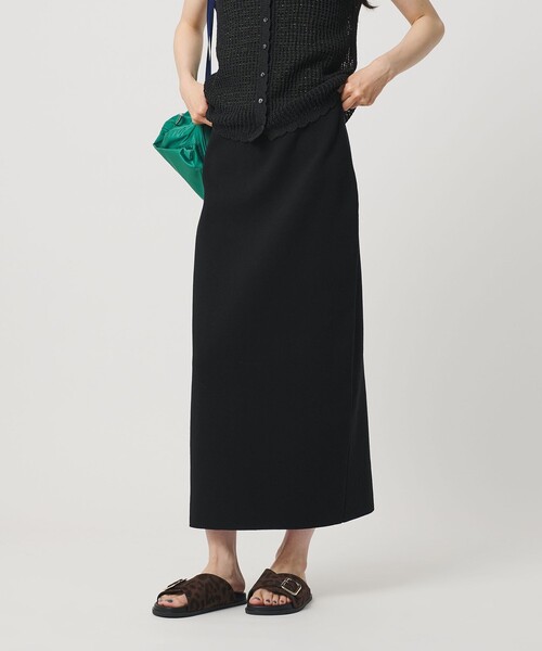 【WEB限定 Wardrobe DAILY MINIMAL】ミラノリブ ニットスカート ウォッシャブル