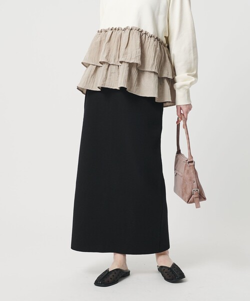 BEAUTY&YOUTH UNITED ARROWS(ビューティーアンドユースユナイテッドアローズ)の「【WEB限定 Wardrobe DAILY MINIMAL】ミラノリブ ニットスカート ウォッシャブル(スカート・レディース・ブラック/ダークグレー/ライトピンク・S/M)」の15枚目の写真