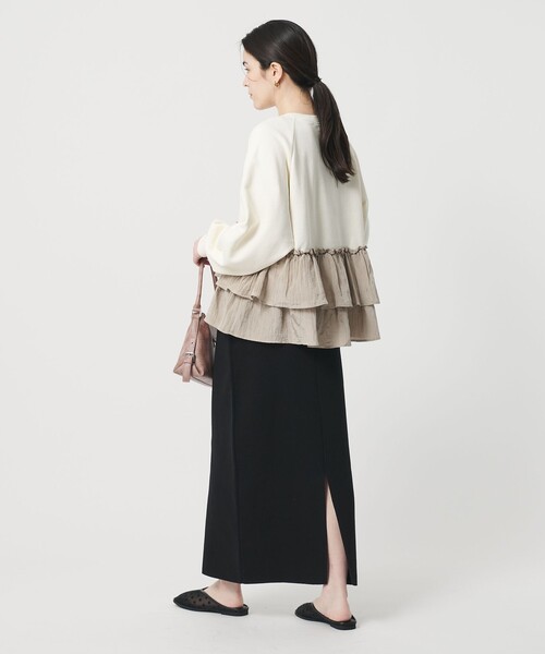BEAUTY&YOUTH UNITED ARROWS(ビューティーアンドユースユナイテッドアローズ)の「【WEB限定 Wardrobe DAILY MINIMAL】ミラノリブ ニットスカート ウォッシャブル(スカート・レディース・ブラック/ダークグレー/ライトピンク・S/M)」の17枚目の写真