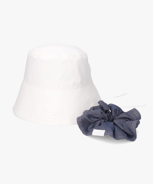 arth(アース)の「arth Denim Bucket Hat / アース(ハット・レディース・ホワイト/ブラック・MEDIUM)」の6枚目の写真