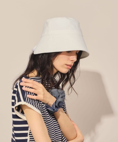 arth(アース)の「arth Denim Bucket Hat / アース(ハット・レディース・ホワイト/ブラック・MEDIUM)」の5枚目の写真
