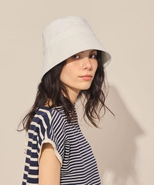arth(アース)の「arth Denim Bucket Hat / アース(ハット・レディース・ホワイト/ブラック・MEDIUM)」の4枚目の写真