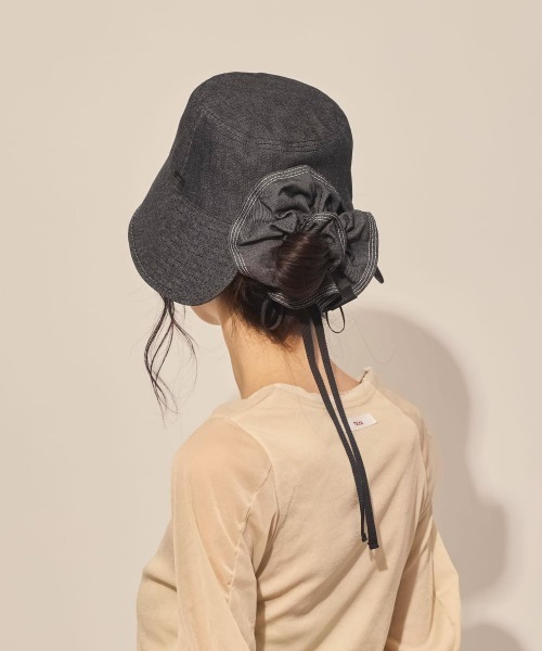arth(アース)の「arth Denim Bucket Hat / アース(ハット・レディース・ホワイト/ブラック・MEDIUM)」の13枚目の写真
