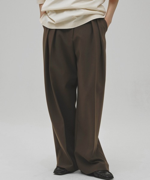 TODAYFUL（トゥデイフル）の「Bonding Wide Trousers（その他パンツ・レディース・モスグリーン/チャコールグレー/ブラック・38inch/36inch）」の3枚目の写真