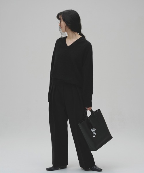 TODAYFUL（トゥデイフル）の「Bonding Wide Trousers（その他パンツ・レディース・モスグリーン/チャコールグレー/ブラック・38inch/36inch）」の4枚目の写真