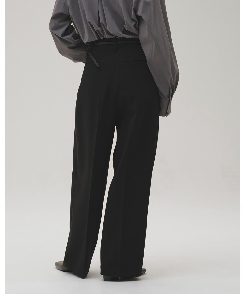 TODAYFUL（トゥデイフル）の「Bonding Wide Trousers（その他パンツ・レディース・モスグリーン/チャコールグレー/ブラック・38inch/36inch）」の5枚目の写真