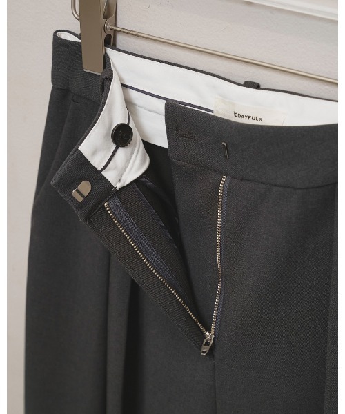 TODAYFUL（トゥデイフル）の「Bonding Wide Trousers（その他パンツ・レディース・モスグリーン/チャコールグレー/ブラック・38inch/36inch）」の8枚目の写真