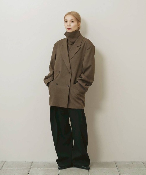 TODAYFUL(トゥデイフル)の「Bonding Wide Trousers(その他パンツ・レディース・モスグリーン/チャコールグレー/ブラック/ダークブラウン・38inch/36inch)」の17枚目の写真