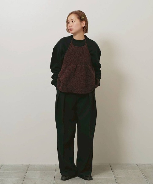 TODAYFUL(トゥデイフル)の「Bonding Wide Trousers(その他パンツ・レディース・モスグリーン/チャコールグレー/ブラック/ダークブラウン・38inch/36inch)」の19枚目の写真