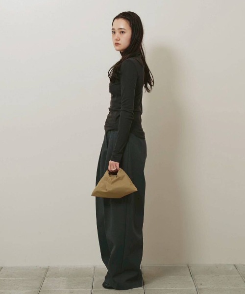 TODAYFUL(トゥデイフル)の「Bonding Wide Trousers(その他パンツ・レディース・モスグリーン/チャコールグレー/ブラック/ダークブラウン・38inch/36inch)」の20枚目の写真