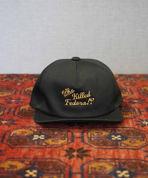 MRFATMAN（ミスターファットマン）の「EMBROIDERY FLIP CAP（キャップ・メンズ・インディゴブルー/アイボリー/ブラック・XL/L/M）」の4枚目の写真