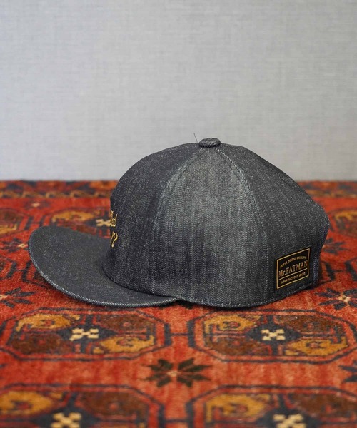 MRFATMAN（ミスターファットマン）の「EMBROIDERY FLIP CAP（キャップ・メンズ・インディゴブルー/アイボリー/ブラック・XL/L/M）」の13枚目の写真