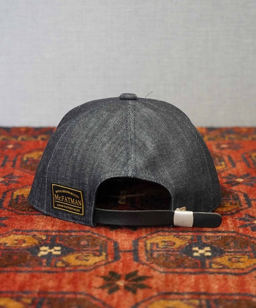 MRFATMAN（ミスターファットマン）の「EMBROIDERY FLIP CAP（キャップ・メンズ・インディゴブルー/アイボリー/ブラック・XL/L/M）」の14枚目の写真