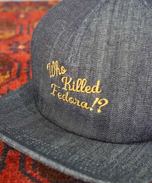 MRFATMAN（ミスターファットマン）の「EMBROIDERY FLIP CAP（キャップ・メンズ・インディゴブルー/アイボリー/ブラック・XL/L/M）」の15枚目の写真