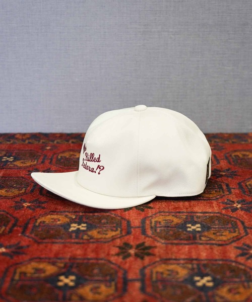 MRFATMAN（ミスターファットマン）の「EMBROIDERY FLIP CAP（キャップ・メンズ・インディゴブルー/アイボリー/ブラック・XL/L/M）」の17枚目の写真