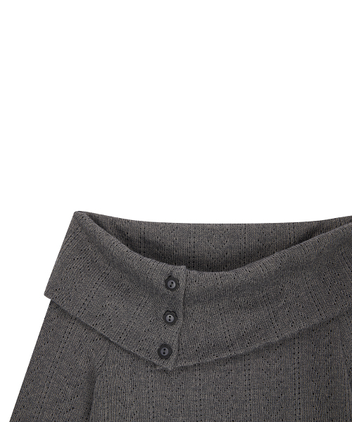 LUVISTRUE(ラヴイズトゥルー)の「EL OFF-SHOULDER KNIT(CHARCOAL)(ニット/セーター・レディース・その他・FREE)」の4枚目の写真