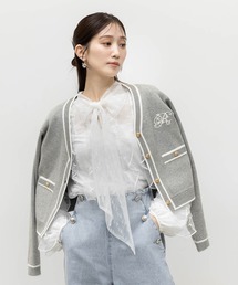 RANDA | ロゴ刺繍ニットカーディガン(カーディガン/ボレロ)