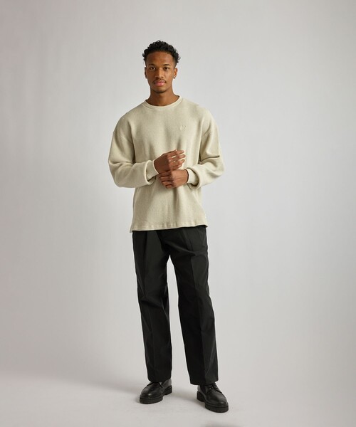 Saturdays NYC（サタデーズ ニューヨークシティ ）の「Alex Heavy Waffle Relaxed LS Tee（Tシャツ/カットソー・メンズ・ライトグレー/チャコールグレー/グリーン・L/S/M）」の22枚目の写真