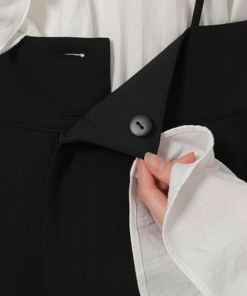 LAKOLE（ラコレ）の「ハイウエストタックサロペット / 647935（サロペット/オーバーオール・レディース・グレー/ブラック・FREE）」の18枚目の写真