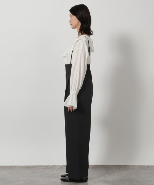 LAKOLE（ラコレ）の「ハイウエストタックサロペット / 647935（サロペット/オーバーオール・レディース・グレー/ブラック・FREE）」の12枚目の写真