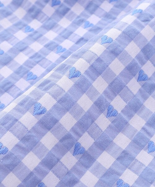 SLAP SLIP BABY（スラップスリップベビー）の「【お揃い】ハートギンガムチェックスカラップフリルワンピース+ブルマセットアップベビー(70~80cm)（その他ベビーウェア・キッズ・ブルー系その他/レッド系その他・FREE）」の13枚目の写真