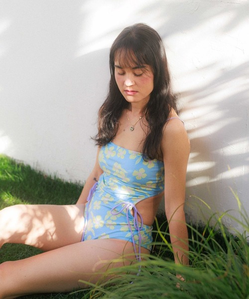 ARCOMISMO(アルコミスモ)の「サイドカッティングワンピース/水着(水着・レディース・ブラウン/ライトブルー/グレー・S/M/M/L)」の14枚目の写真