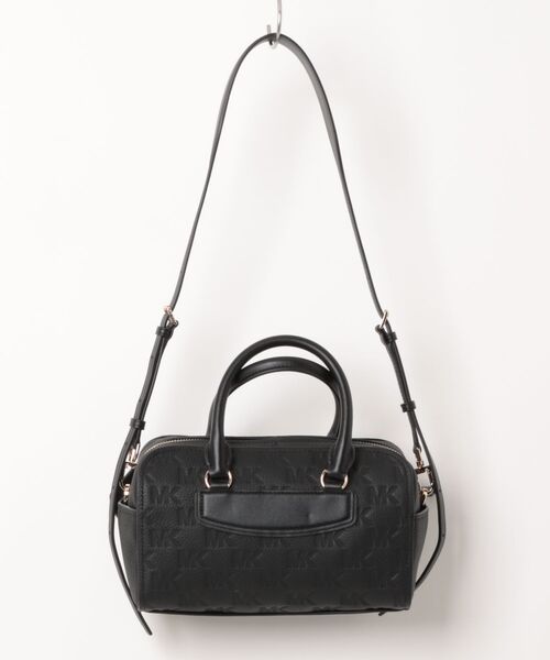 MICHAEL KORS(マイケルコース)の「JET SET TRAVEL ロゴエンボス レザー ダッフル クロスボディ エクストラスモール(ショルダーバッグ・レディース・ブラック・FREE)」の6枚目の写真