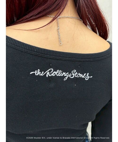 EVRIS（エヴリス）の「【ザ・ローリング・ストーンズ】ヘンリーネックトップス（Tシャツ/カットソー・レディース・グレー/ブラック/ホワイト・FREE）」の13枚目の写真