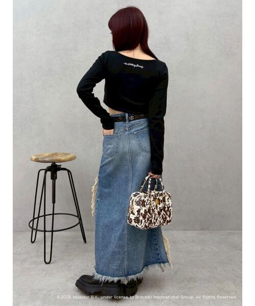 EVRIS（エヴリス）の「【ザ・ローリング・ストーンズ】ヘンリーネックトップス（Tシャツ/カットソー・レディース・グレー/ブラック/ホワイト・FREE）」の19枚目の写真