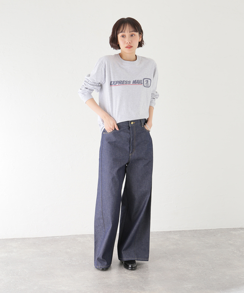 journal standard L'essage（ジャーナルスタンダードレサージュ）の「【GOOD ROCK SPEED/グッドロックスピード】26USP002W ロンT（Tシャツ/カットソー・レディース・ライトグレー・FREE）」の3枚目の写真