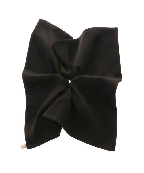 dazzlin(ダズリン)の「サテンパールスクエアシュシュ(シュシュ・レディース・アイボリー/ブラック/ピンク・FREE)」の9枚目の写真