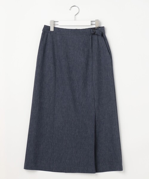 J.PRESS Ladies(J.プレス レディス)の「【セット着用可】リネンバイオシャンブレー Aライン スカート(スカート・レディース・ネイビー系/ブラウン系/ベージュ系・XS/S)」の12枚目の写真