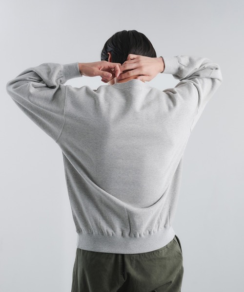 Adoon plain（アドーンプレーン）の「スタッズウェーブロゴスウェット（スウェット・メンズ・杢グレー/ブラック/ブラウン・LARGE/MEDIUM）」の11枚目の写真