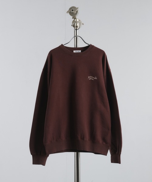 Adoon plain（アドーンプレーン）の「スタッズウェーブロゴスウェット（スウェット・メンズ・杢グレー/ブラック/ブラウン・LARGE/MEDIUM）」の4枚目の写真