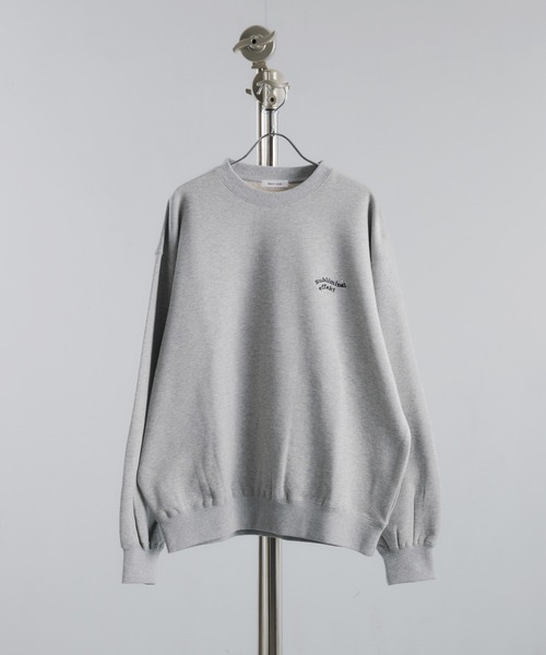 Adoon plain（アドーンプレーン）の「スタッズウェーブロゴスウェット（スウェット・メンズ・杢グレー/ブラック/ブラウン・LARGE/MEDIUM）」の6枚目の写真