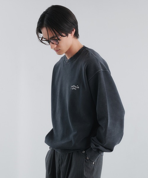 Adoon plain（アドーンプレーン）の「スタッズウェーブロゴスウェット（スウェット・メンズ・杢グレー/ブラック/ブラウン・LARGE/MEDIUM）」の16枚目の写真