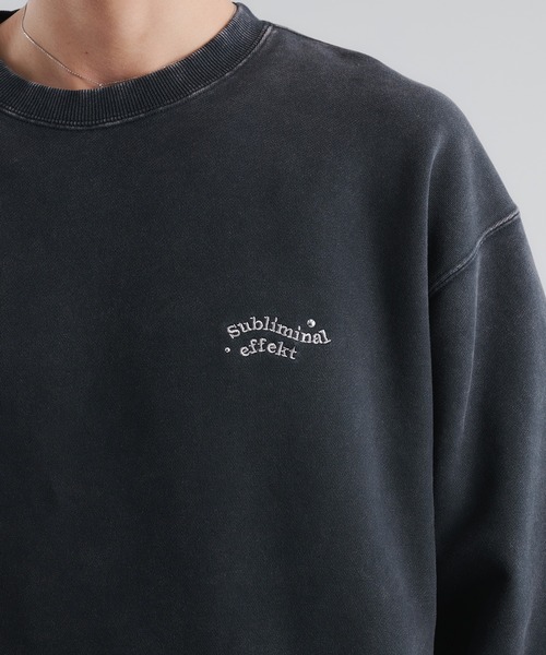 Adoon plain（アドーンプレーン）の「スタッズウェーブロゴスウェット（スウェット・メンズ・杢グレー/ブラック/ブラウン・LARGE/MEDIUM）」の19枚目の写真