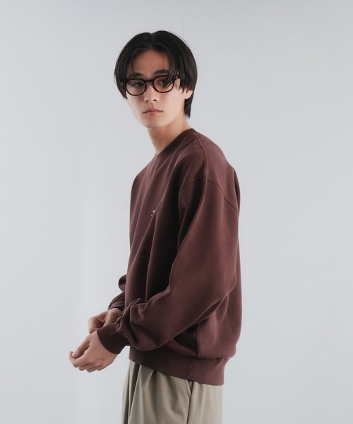 Adoon plain（アドーンプレーン）の「スタッズウェーブロゴスウェット（スウェット・メンズ・杢グレー/ブラック/ブラウン・LARGE/MEDIUM）」の21枚目の写真