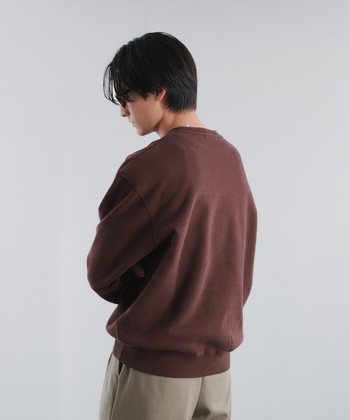 Adoon plain（アドーンプレーン）の「スタッズウェーブロゴスウェット（スウェット・メンズ・杢グレー/ブラック/ブラウン・LARGE/MEDIUM）」の22枚目の写真