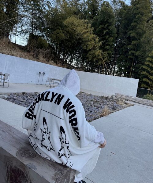 KRUXH(クルクス)の「ペガサス刺繍フードパーカーグレー(パーカー・レディース・その他・1/2)」の19枚目の写真