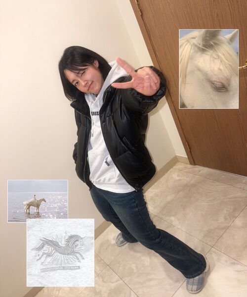 KRUXH(クルクス)の「ペガサス刺繍フードパーカーグレー(パーカー・レディース・その他・1/2)」の17枚目の写真