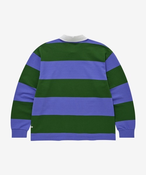 COVERNAT（カバーナット）の「[SOOBIN着用] SMALL C LOGO RUGBY SWEATSHIRT（スウェット・メンズ・ブルー/オートミール/パープル・LARGE/X-LARGE/SMALL/MEDIUM）」の9枚目の写真